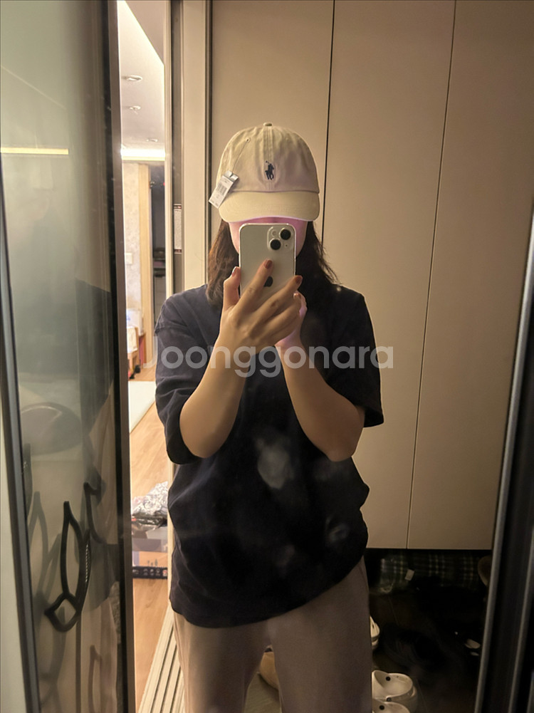 폴로 랄프로렌 볼캡 모자 베이지 새상품(착샷O)--3