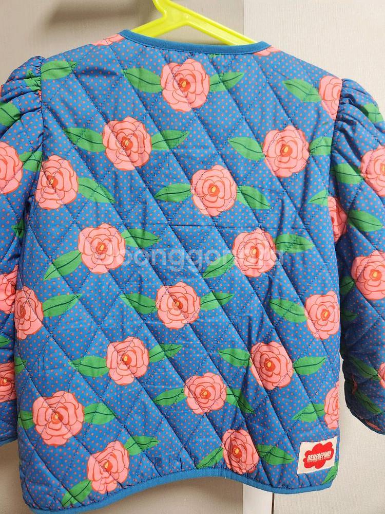 베베드피노 장미 퀼팅 자켓--3
