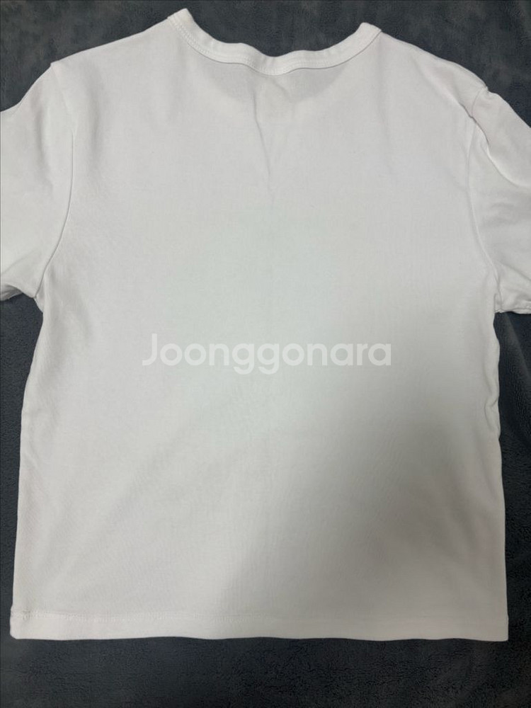 후아유 흰색 화이트 크롭티 반팔--1