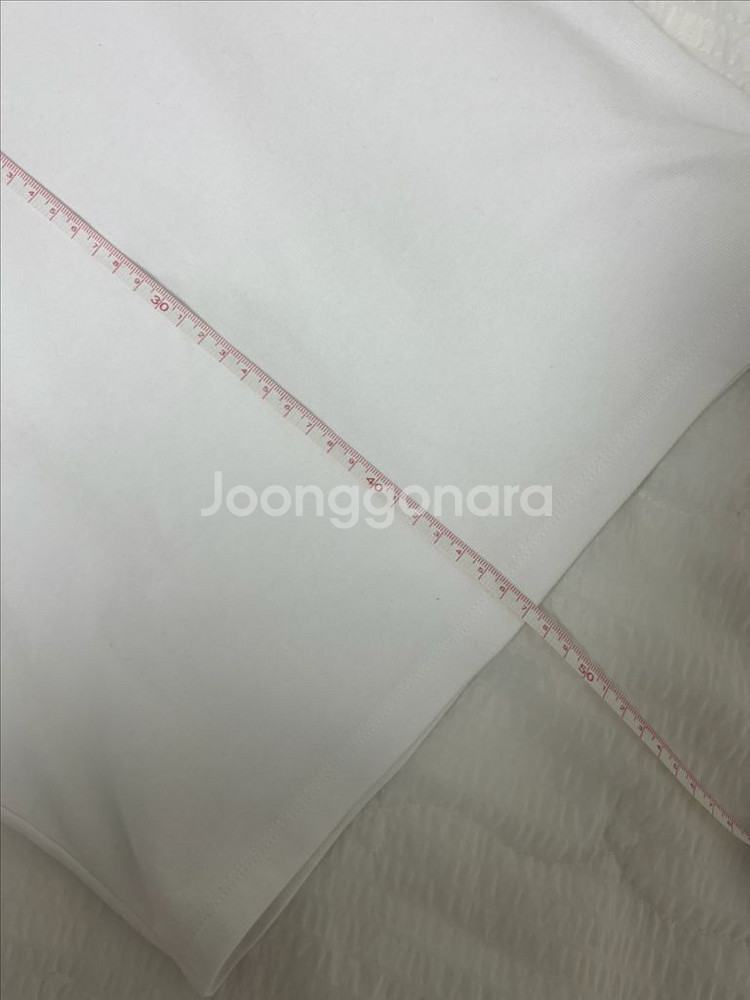 후아유 흰색 화이트 크롭티 반팔--3