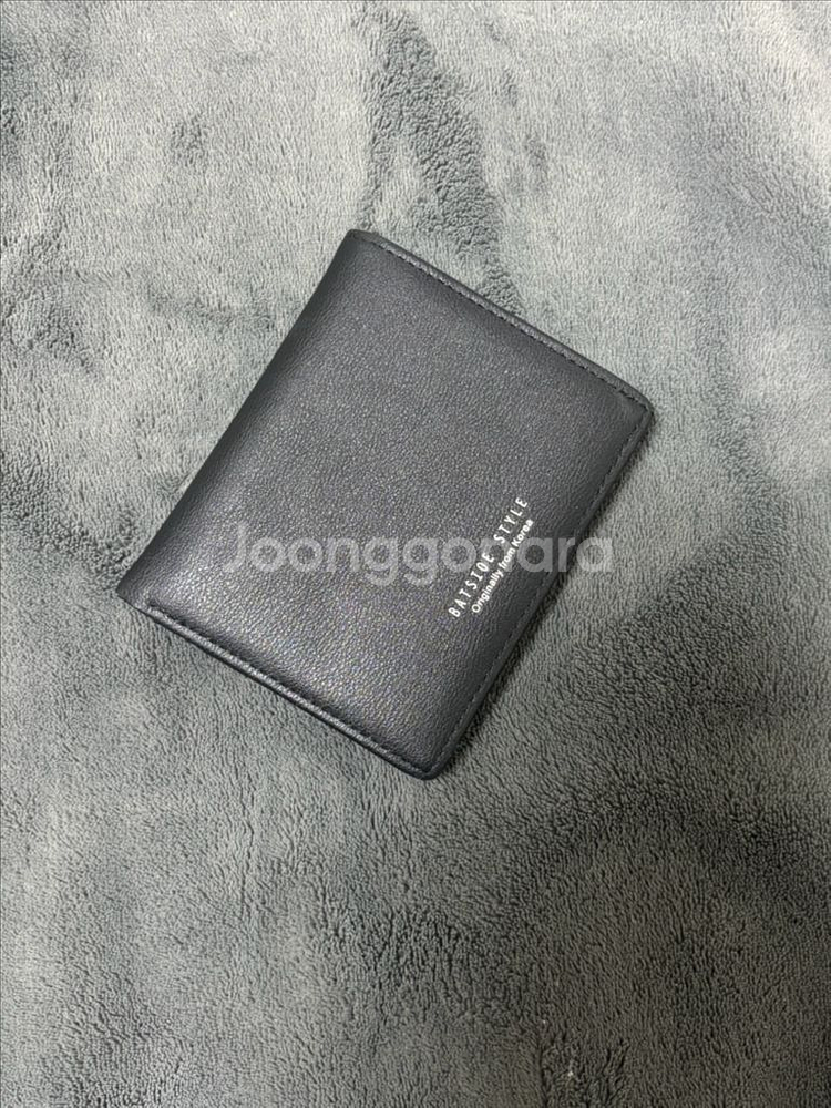 에이블리 무지 카드 반지갑 블랙 검은색--0