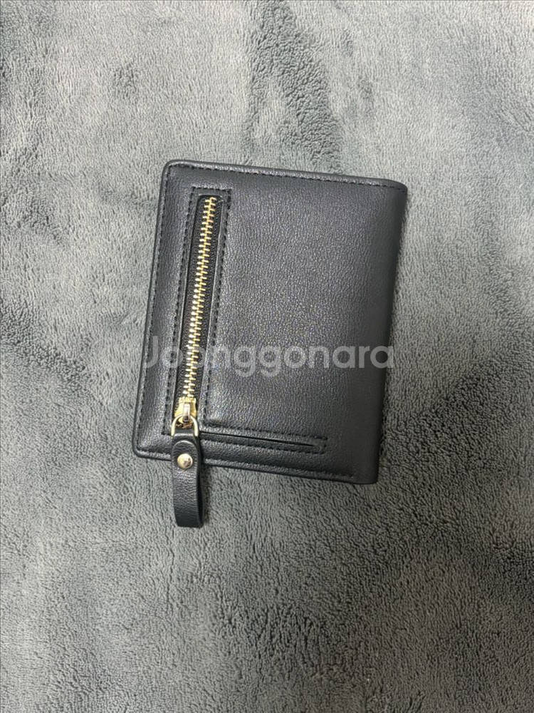 에이블리 무지 카드 반지갑 블랙 검은색--1