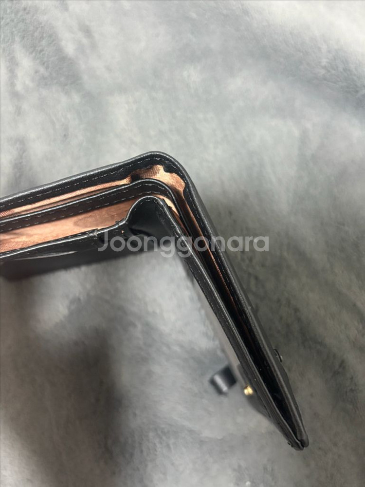 에이블리 무지 카드 반지갑 블랙 검은색--3