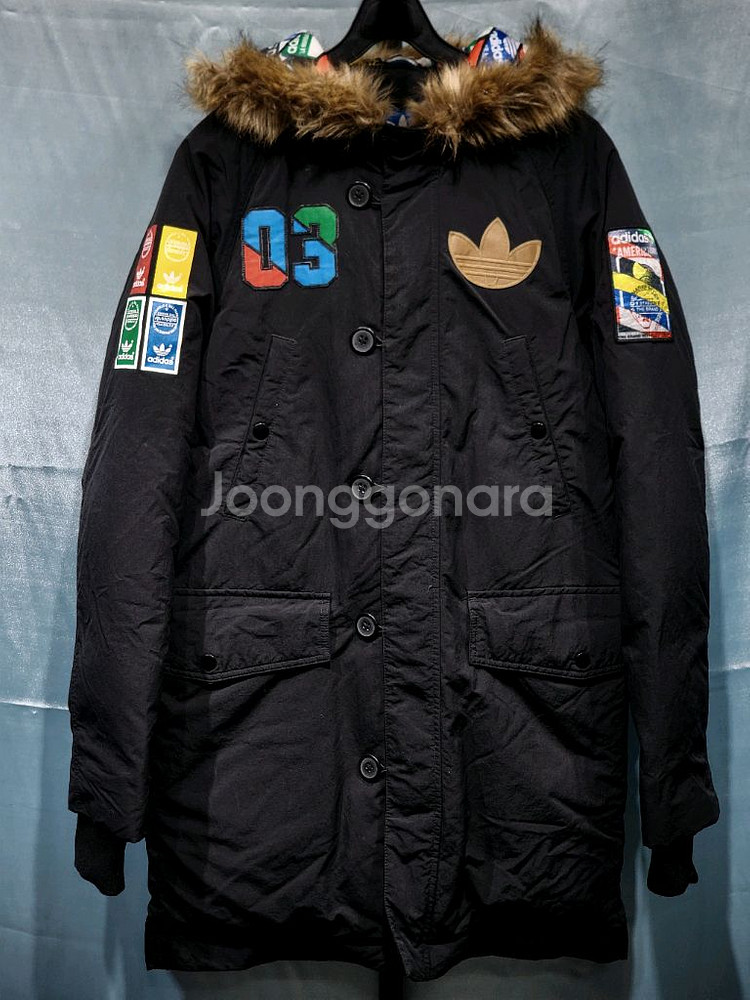 +무료배송+아디다스 뱃지 다운 패딩 자켓--0