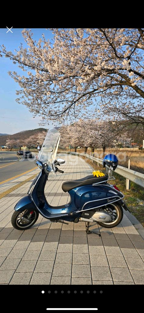 베스파 24년식 스프린트 125 abs 블루색상 상태좋--0