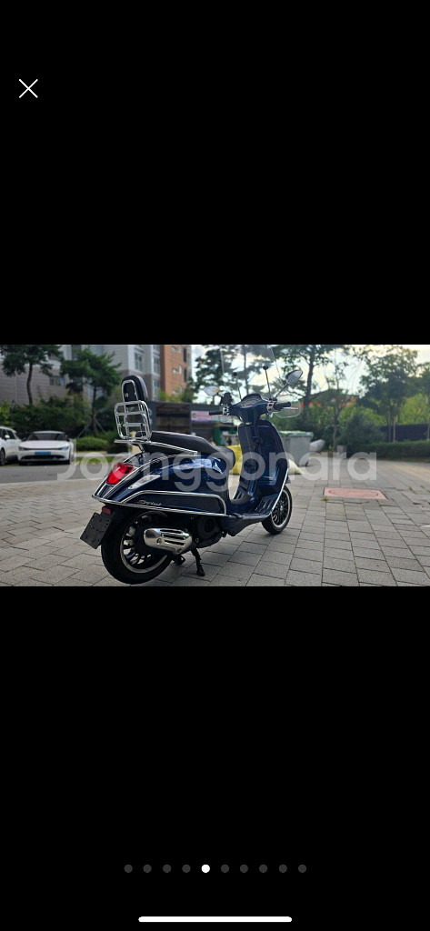 베스파 24년식 스프린트 125 abs 블루색상 상태좋--6
