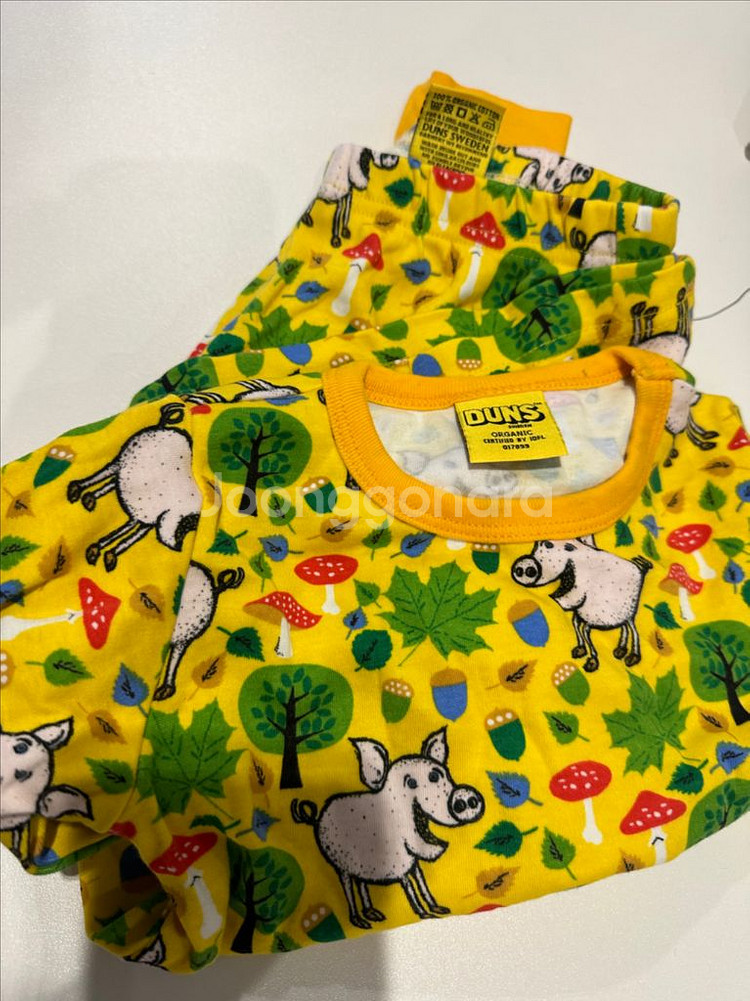 던스 가을 노란돼지 상하세트 판매(상의92, 하의86)--0