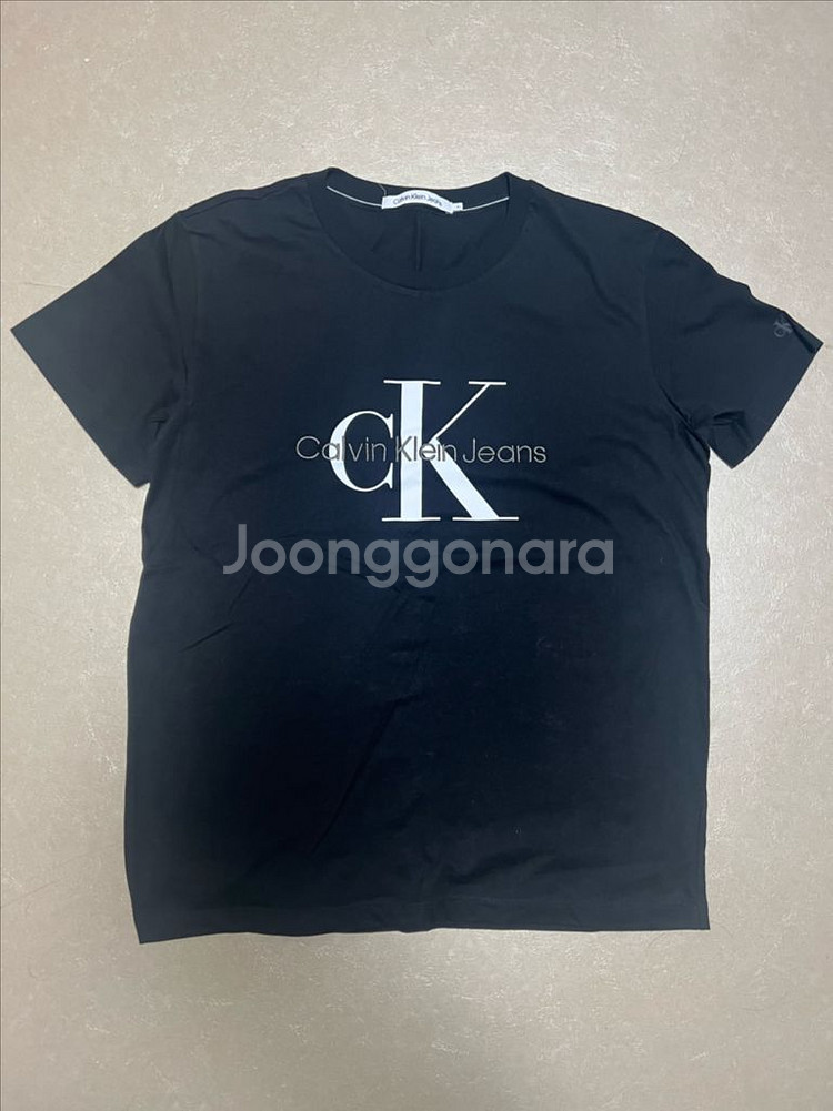 [XL]캘빈클라인 진 CK 반팔티 블랙--0