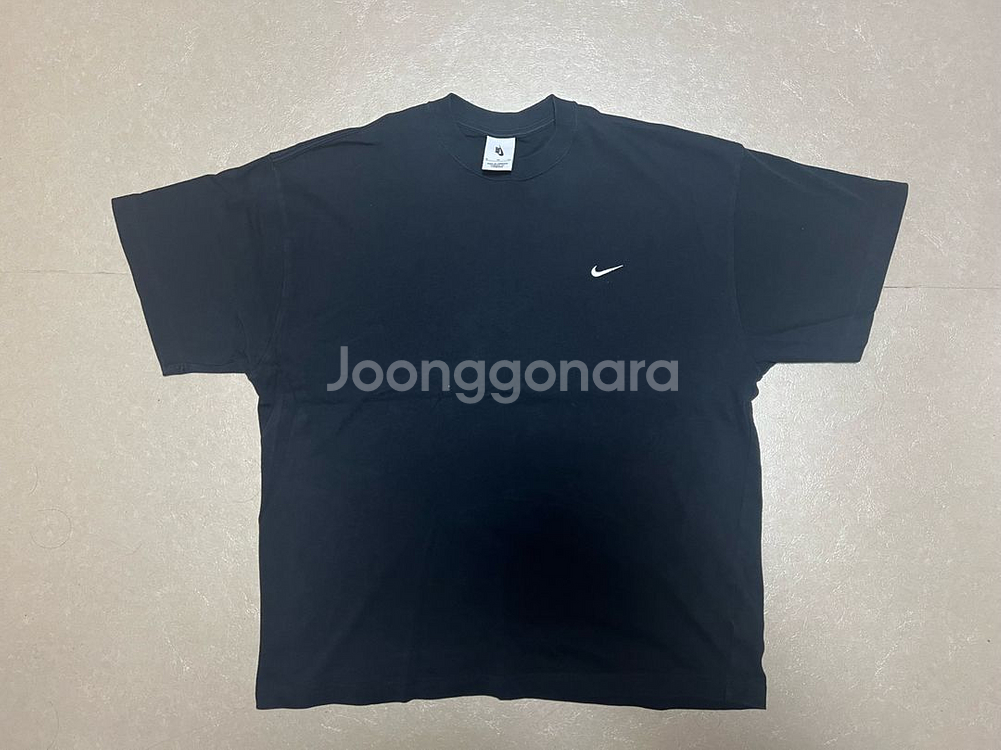 [XL]나이키 NRG 솔로 스우시 반팔티셔츠 블랙--0