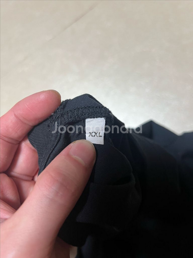 [2XL]아미 하트 반팔티셔츠 블랙--2