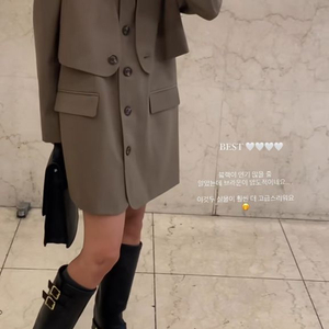 아루드 브라운 자켓 원피스