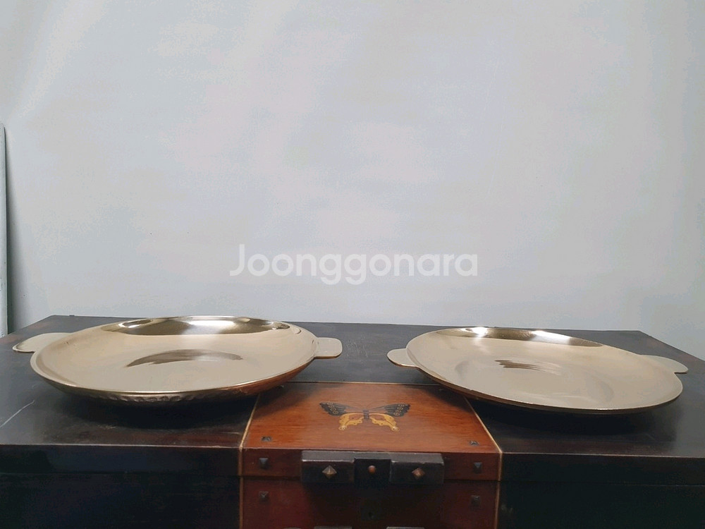 유기 떡갈비접시 /곱창구이팬 미사용품--2