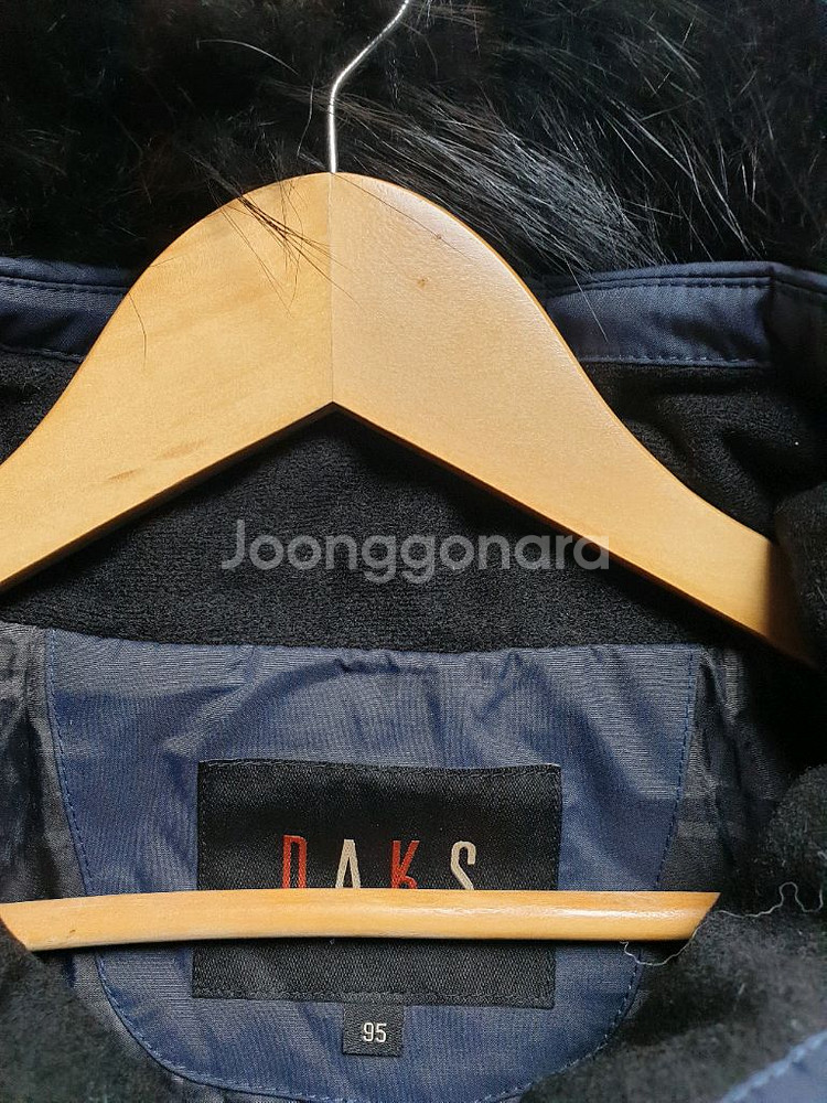 [남95] 닥스 너구리퍼 남성 구스패딩--2