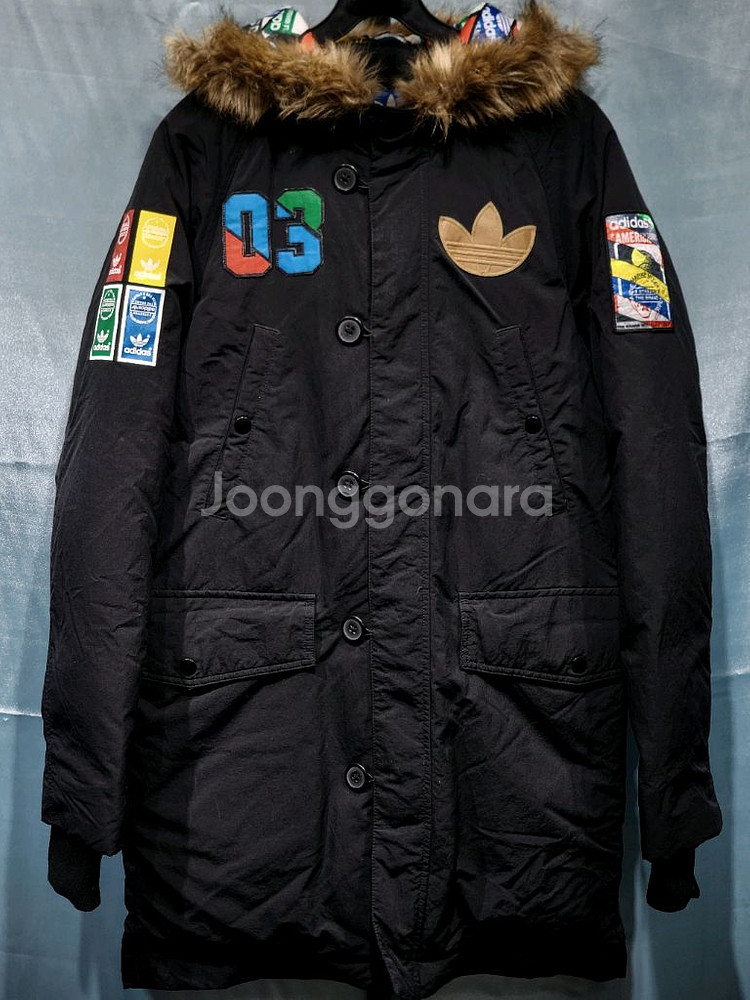 +무료배송+아디다스 뱃지 다운 패딩 자켓--5