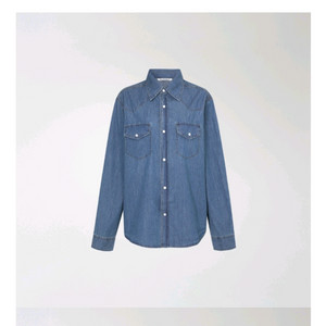 프레쉬라벨 데님 셔츠 (블루)판매