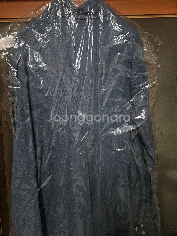 프레쉬라벨 데님 셔츠 (블루)판매--1