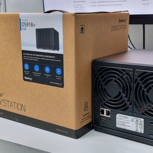 시놀로지 ds918+ 및 wd 12tb 4개