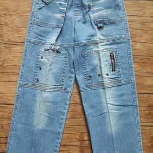 사이즈140정도 허리밴드 청바지 블루진