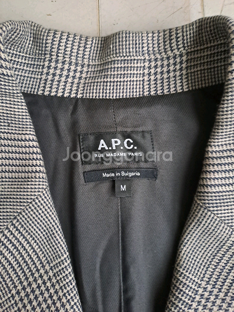 A.P.C. 체크 코트--1