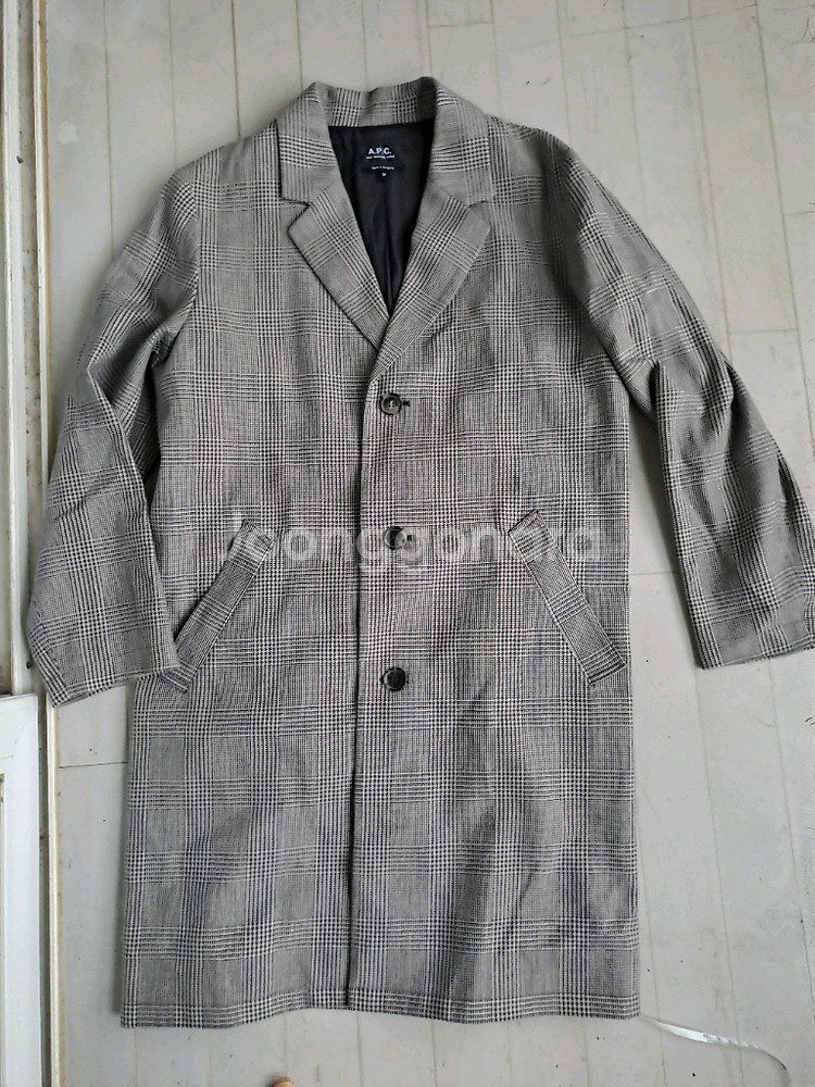 A.P.C. 체크 코트--0