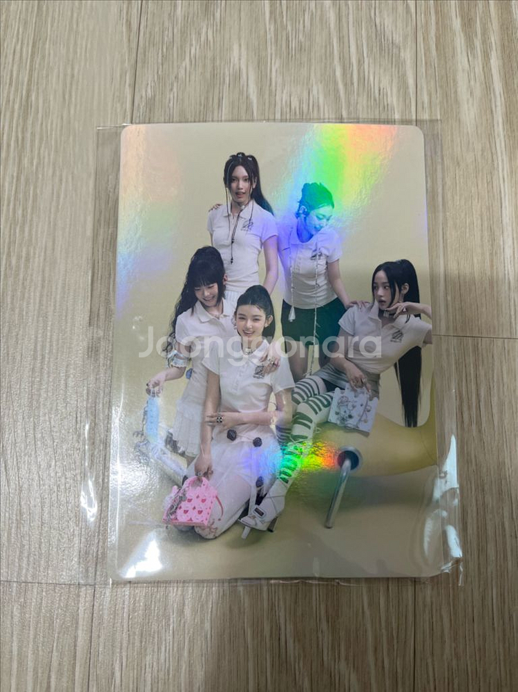 뉴진스 버니 비치 백 미개봉,포토폰탭,단체포카 일괄--2