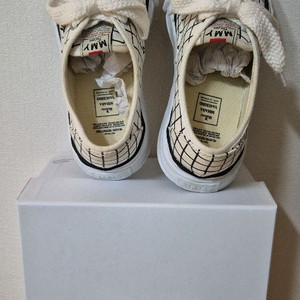 메종미하라야스히로 OG솔 컨버스 화이트체크 스니커즈