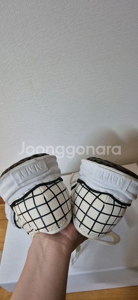 메종미하라야스히로 OG솔 컨버스 화이트체크 스니커즈--6