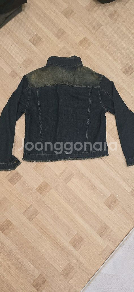 새상품) 스트릿 바이커 빈티지 옐로우워싱 청자켓--3
