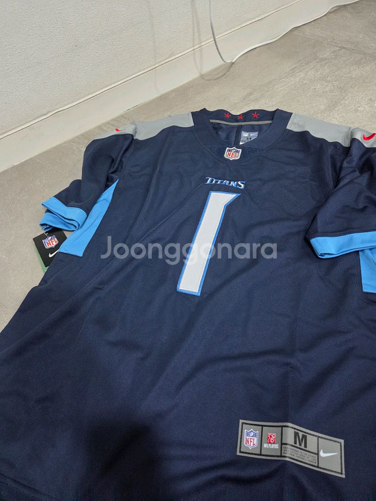 나이키/NFL 타이탄스 풋볼 럭비져지 /M--2
