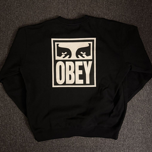 [L] 오베이 맨투맨 블랙