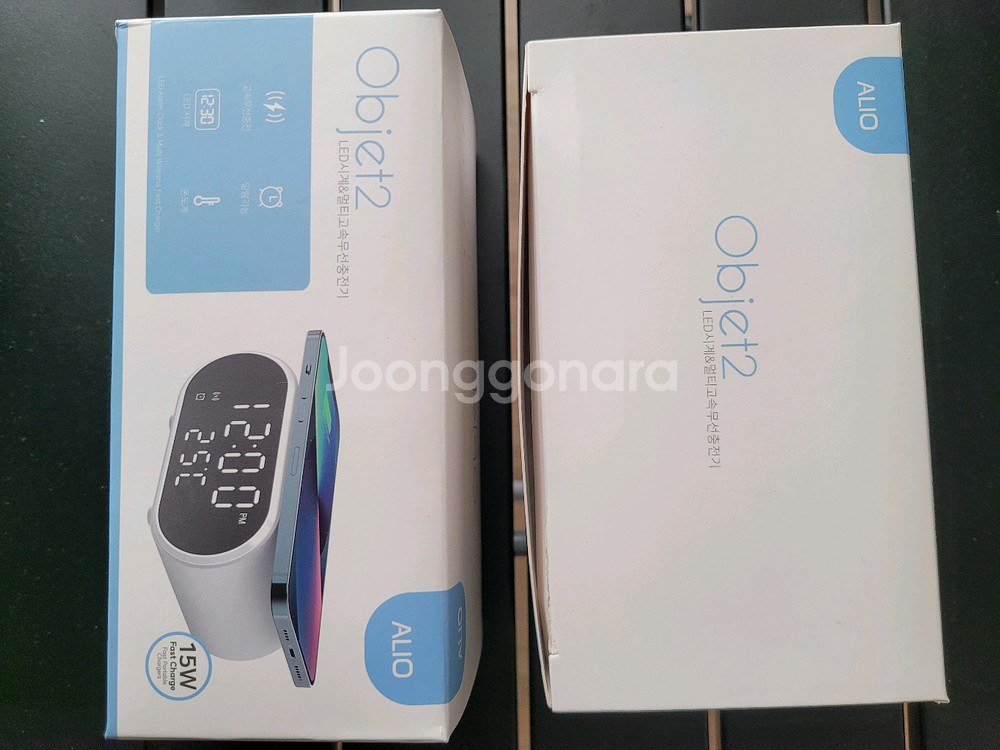ALIO Objet2 LED시계&멀티고속무선충전기--0