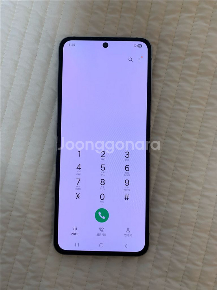 갤럭시z플립6 256 실버 무잔상--1