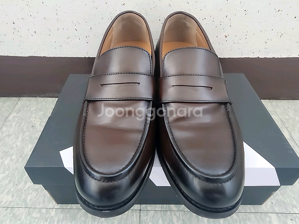 엘칸토 남성용 정장화 로퍼 구두 다크브라운-260--3
