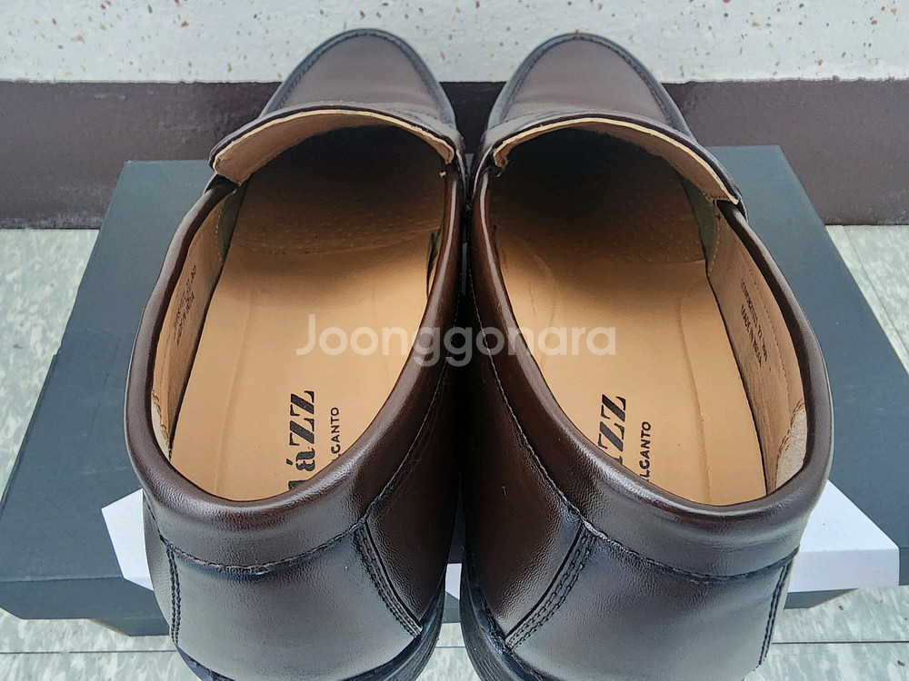 엘칸토 남성용 정장화 로퍼 구두 다크브라운-260--5