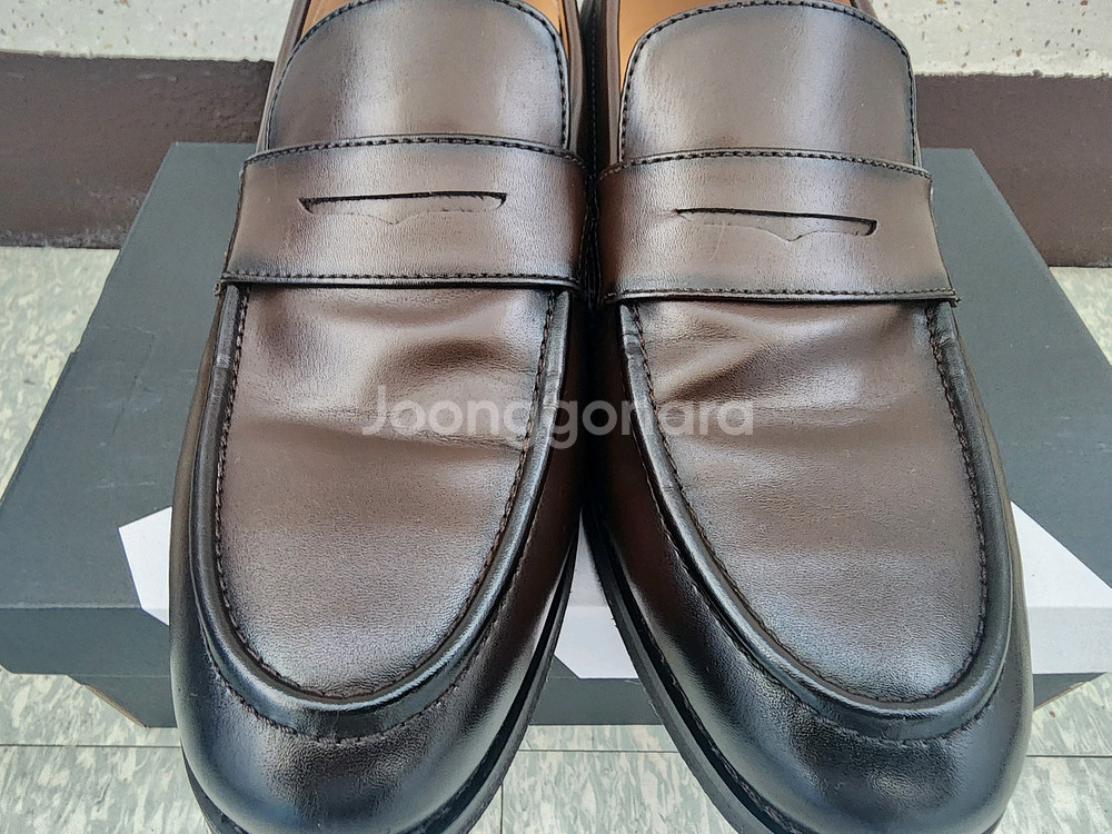 엘칸토 남성용 정장화 로퍼 구두 다크브라운-260--4