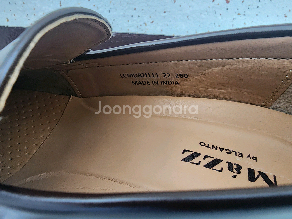 엘칸토 남성용 정장화 로퍼 구두 다크브라운-260--7