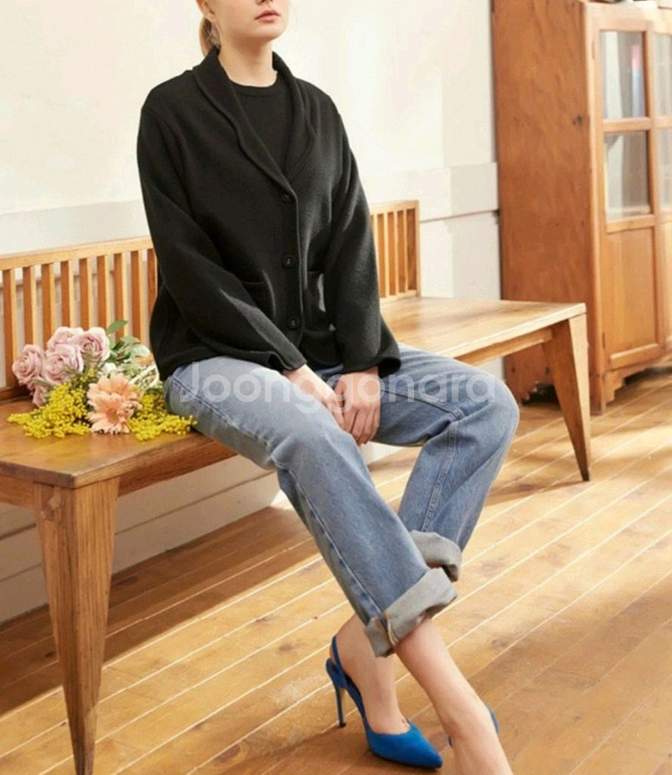 까사렐 니트 재킷(77~88) ㅡ새상품--8