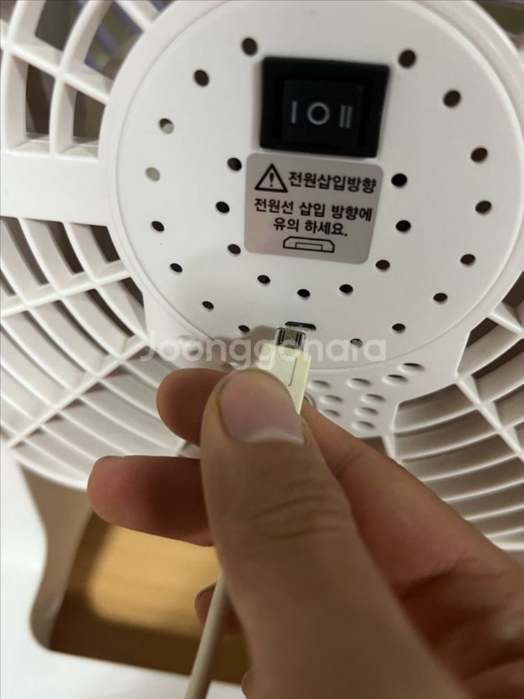 SOLEUSAIR 솔러스에어 탁상용 선풍기 화이트--1