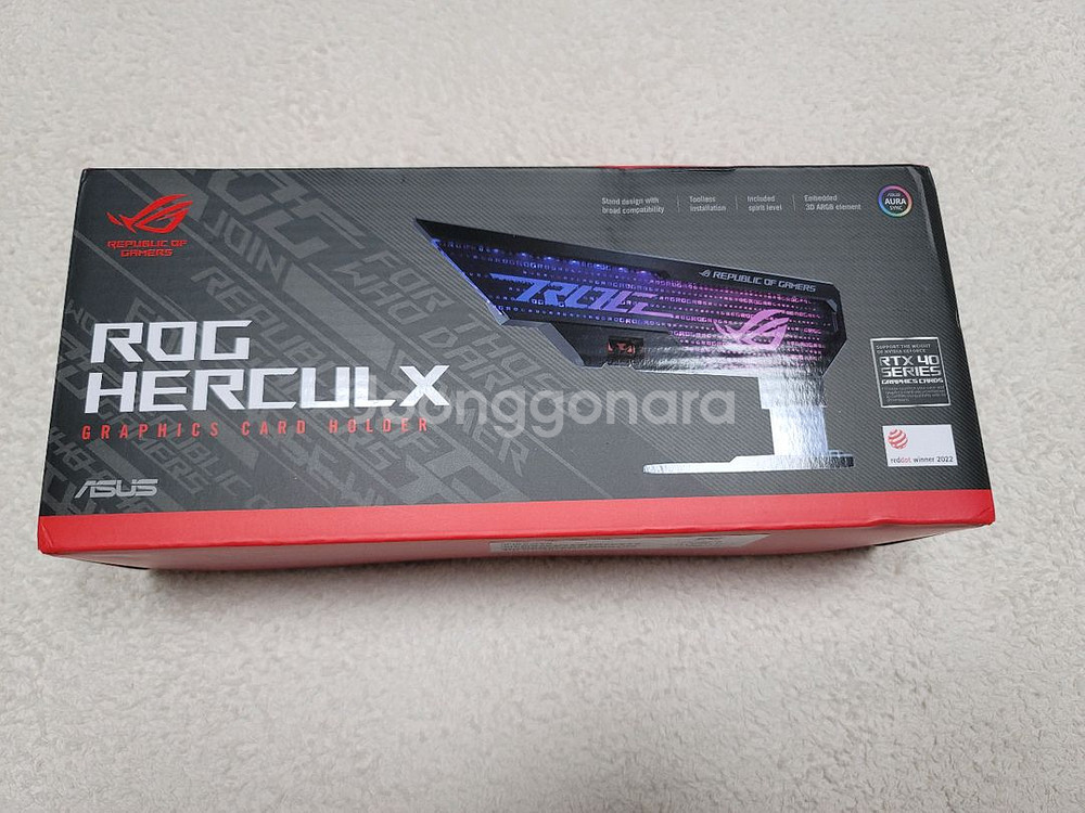 미개봉)ASUS ROG HERCULX 그래픽카드 지지대--0