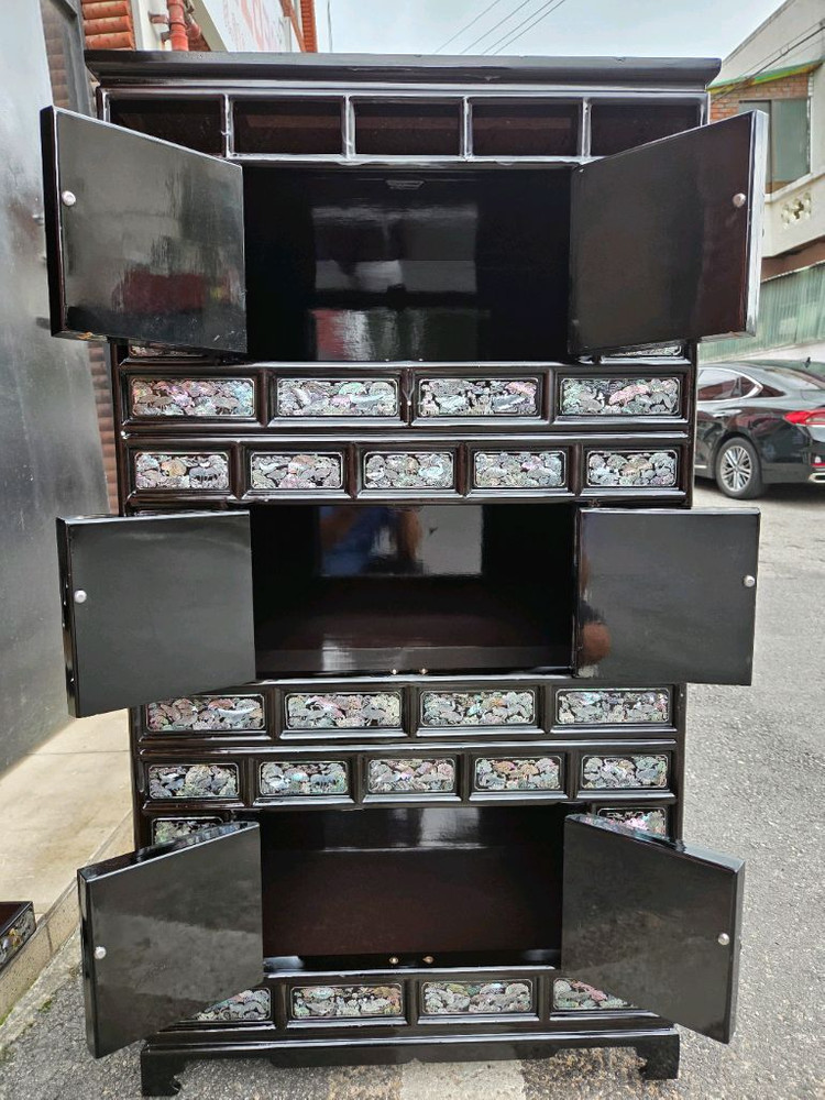 나전칠기 작은서랍장 이미지