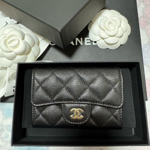 샤넬 카드지갑 똑딱이 지퍼