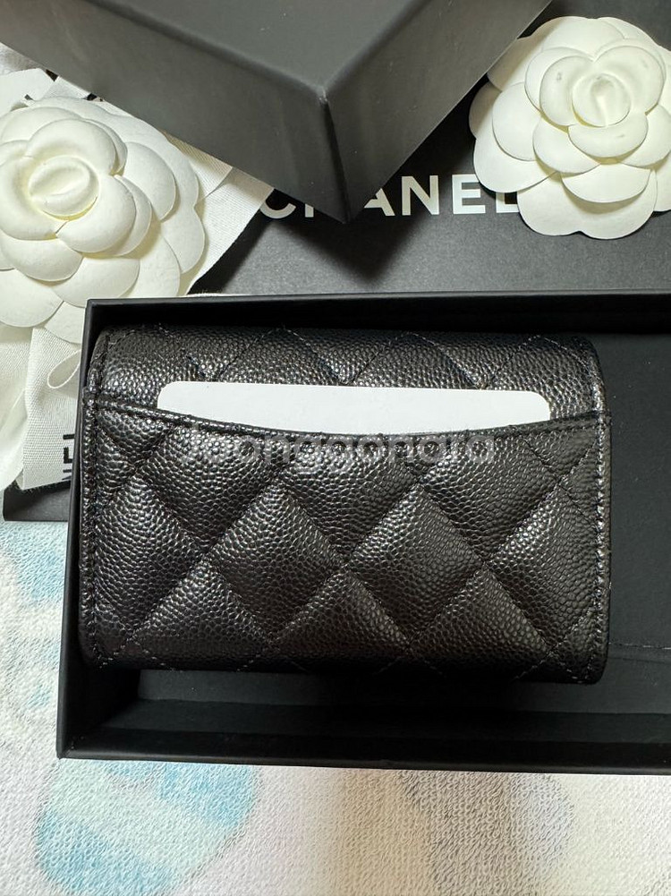 샤넬 카드지갑 똑딱이 지퍼--1