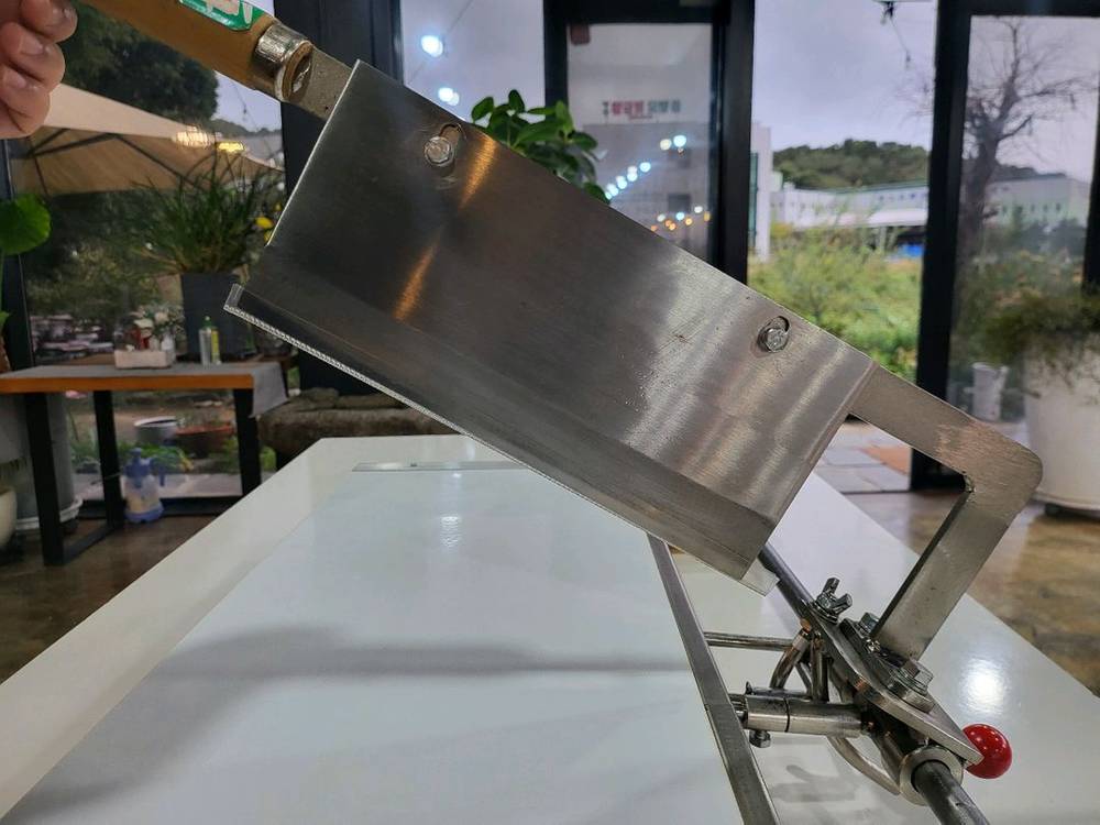 일본 면작두 우동커터 면절단기 우동절단기 우동작두 이미지