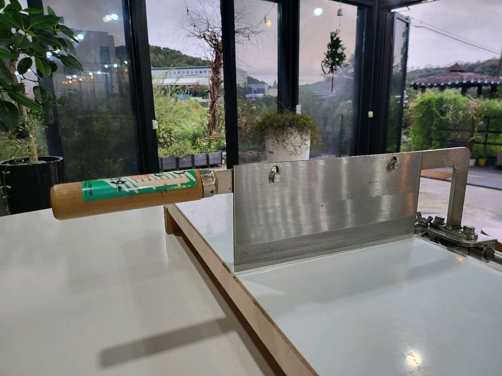 일본 면작두 우동커터 면절단기 우동절단기 우동작두 이미지