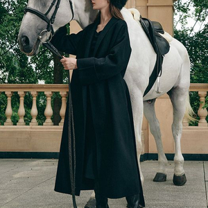 [1회착용/택포]그레이스유 캐시미어 다미에 코트(블랙)