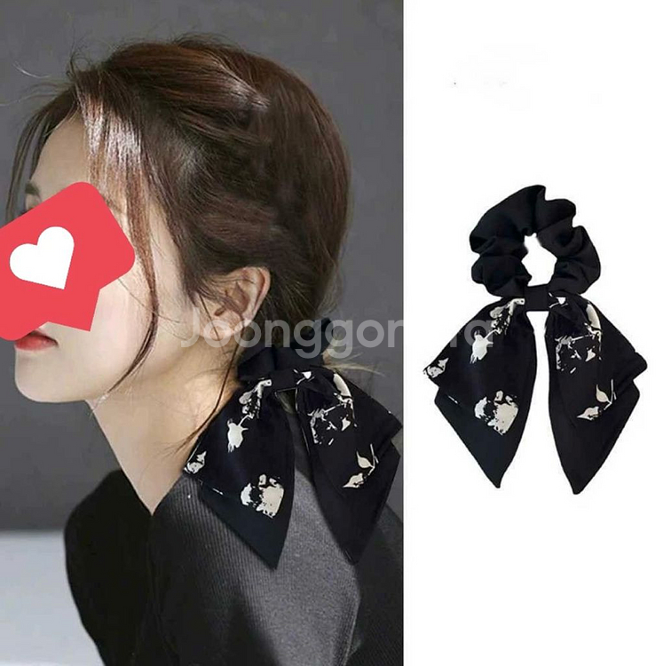 새상품) 리본곱창밴드 헤어악세사리 스카프 머리끈 리본--0