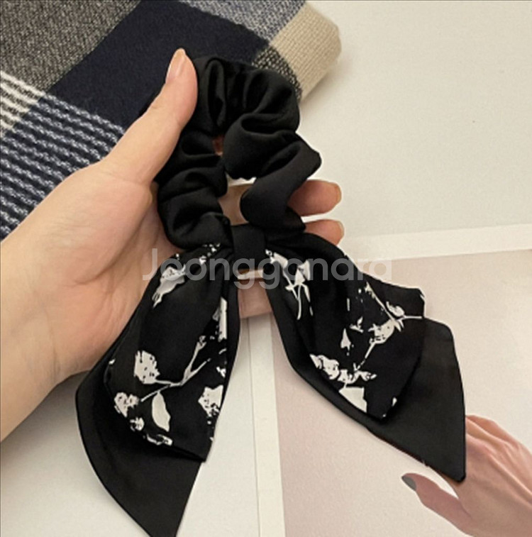 새상품) 리본곱창밴드 헤어악세사리 스카프 머리끈 리본--1