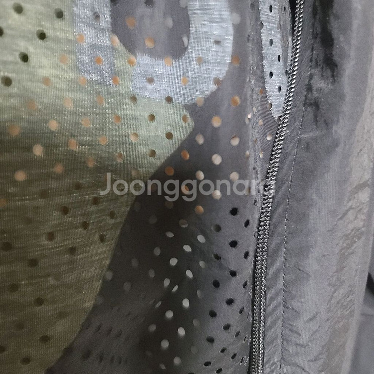 한섬 타임 백 프린팅&펀칭 롱점퍼--8