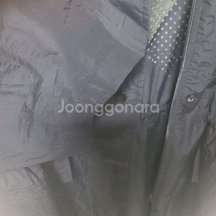 한섬 타임 백 프린팅&펀칭 롱점퍼--9