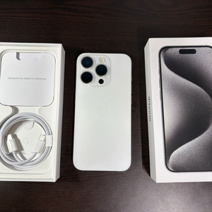 아이폰 15 프로 화이트티타늄 128g 애케플